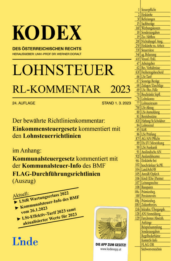 KODEX Lohnsteuer Richtlinien-Kommentar 2023