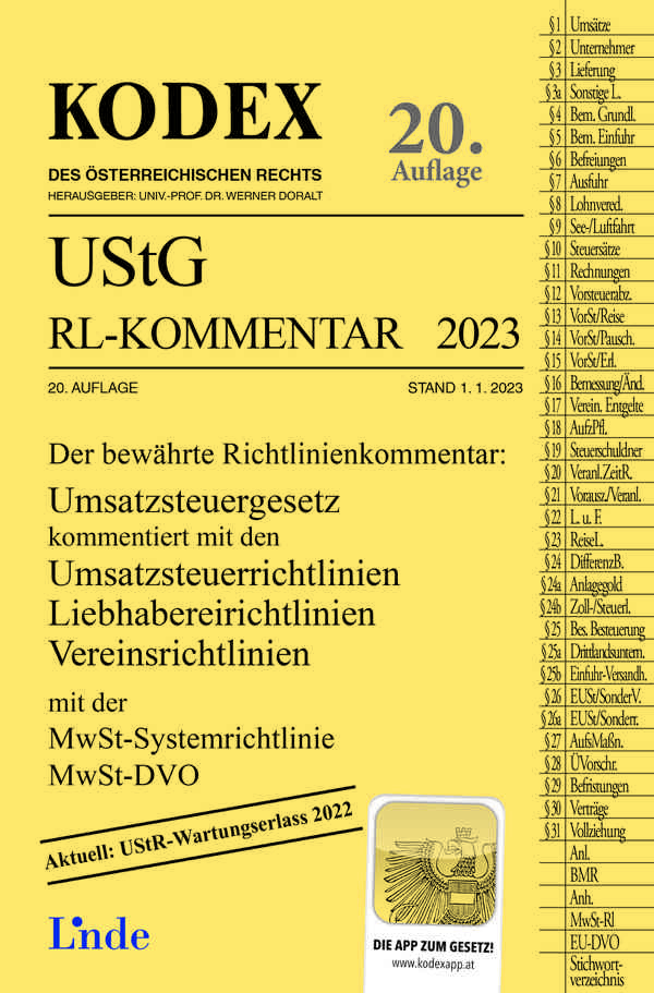 KODEX UStG-Richtlinien-Kommentar 2023