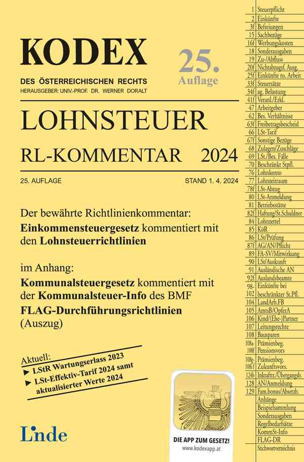 KODEX Lohnsteuer Richtlinien-Kommentar 2024