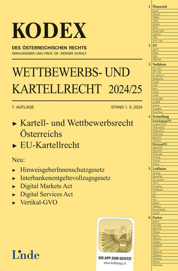 KODEX Wettbewerbs- und Kartellrecht 2024/25