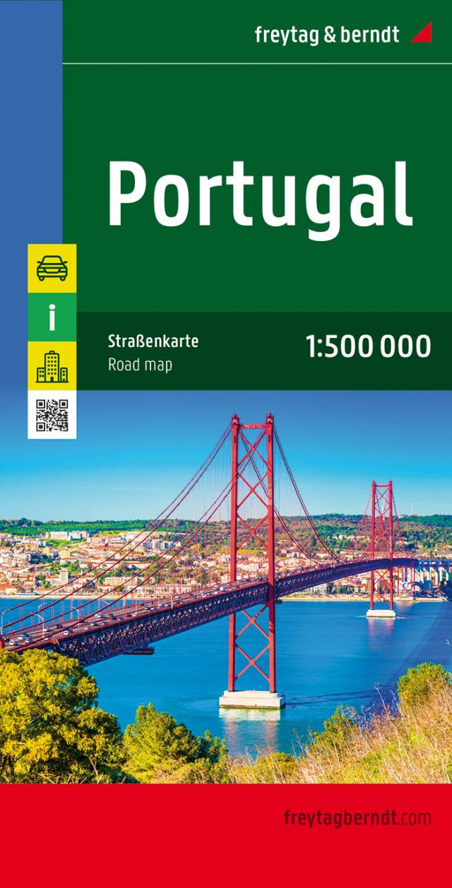 Portugal, Straßenkarte 1:500.000, freytag & berndt