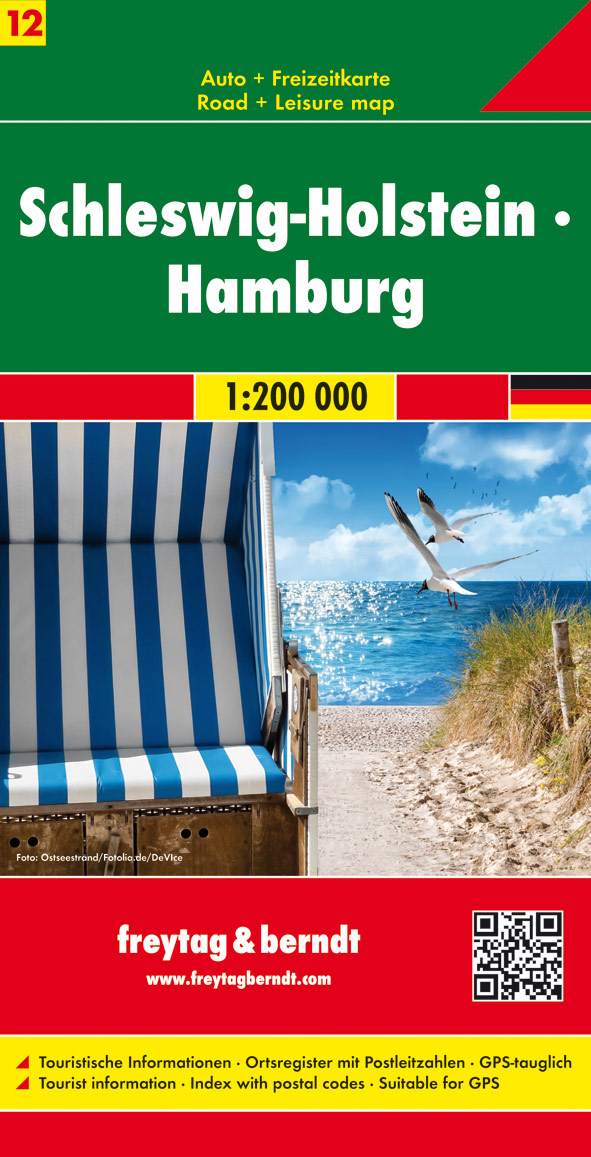 Schleswig-Holstein - Hamburg, Autokarte 1:200.000