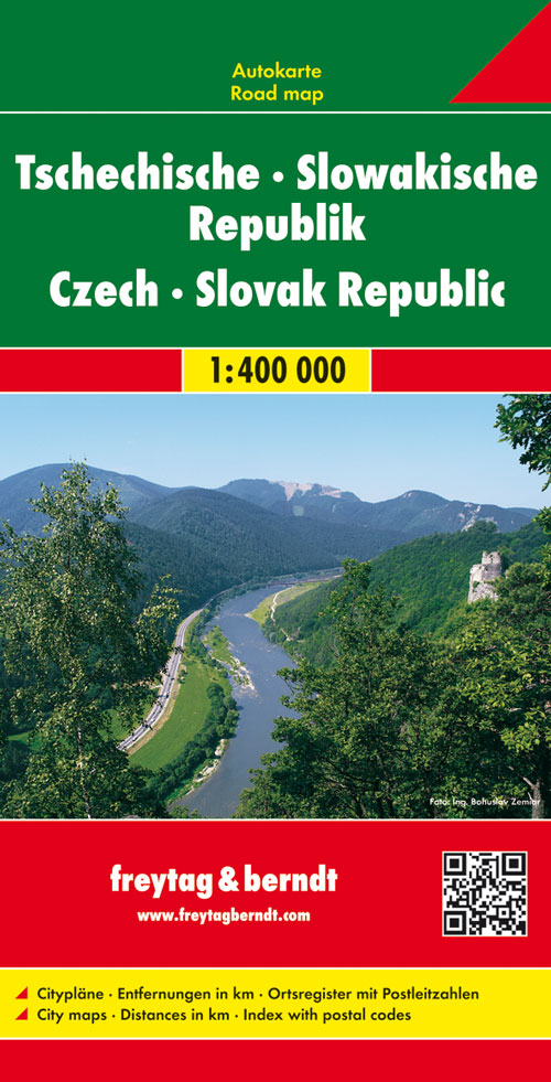 Tschechische - Slowakische Republik, Autokarte 1:400.000