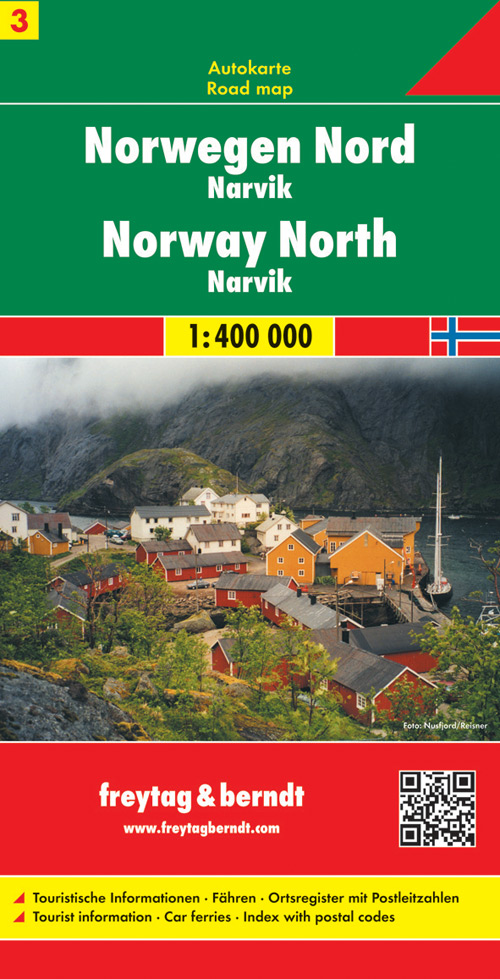 Freytag & Berndt Autokarte Norwegen Nord - Narvik 1 : 400 000. Norway North