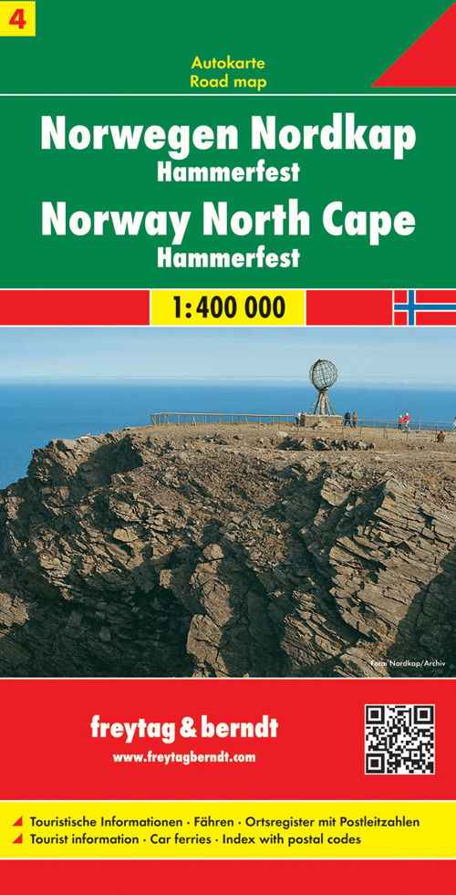 FuB Norwegen 04. Nordkap / Hammerfest 1 : 400 000. Autokarte