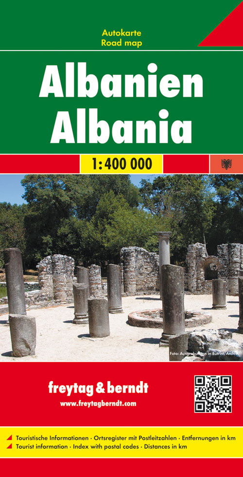 Freytag & Berndt Autokarte Albanien 1:400.000; Shqiperia; Albanie. Albania AK 9501