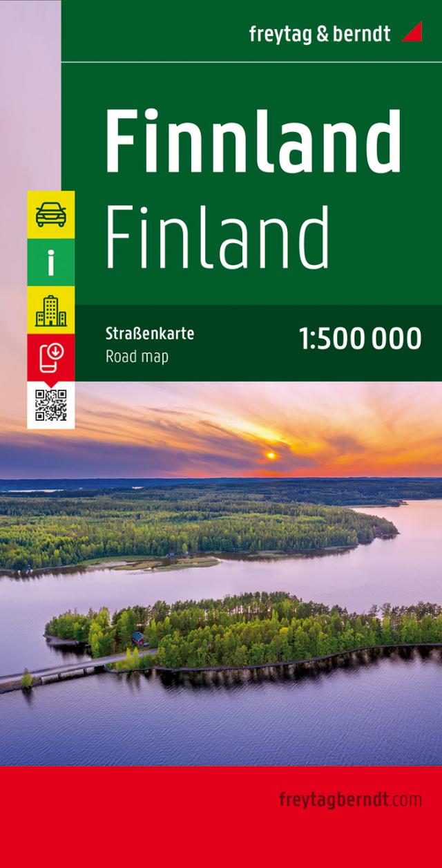 Finnland, Autokarte 1:500.000, freytag & berndt