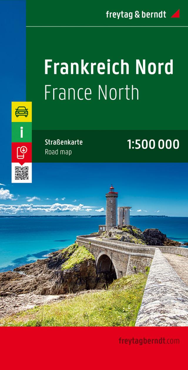 Frankreich Nord / France Nord 1 : 500 000. Autokarte, Straßenkarte