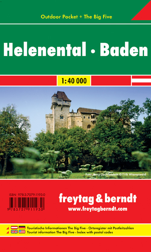 WK 012 OUP Helenental - Baden, Outdoor Pocket, Wanderkarte 1:40.000