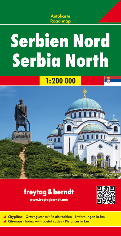 Serbien Nord, Autokarte 1:200.000