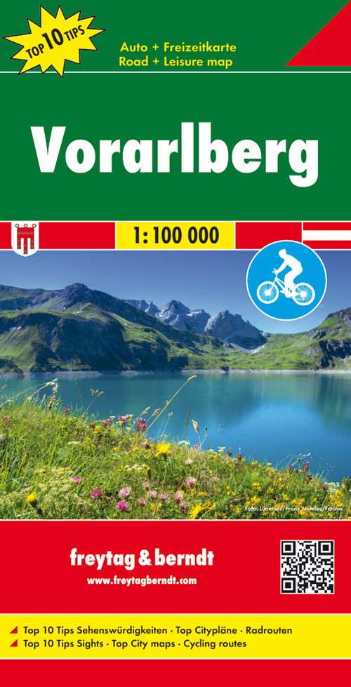 Vorarlberg, Autokarte 1:100.000, Top 10 Tips