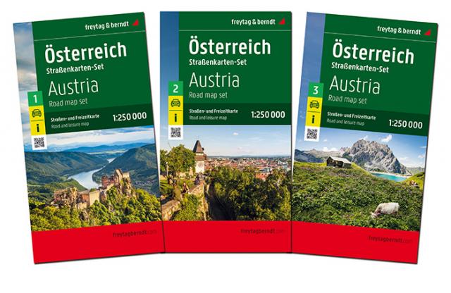Österreich, Straßenkarten-Set 1:250.000, freytag & berndt