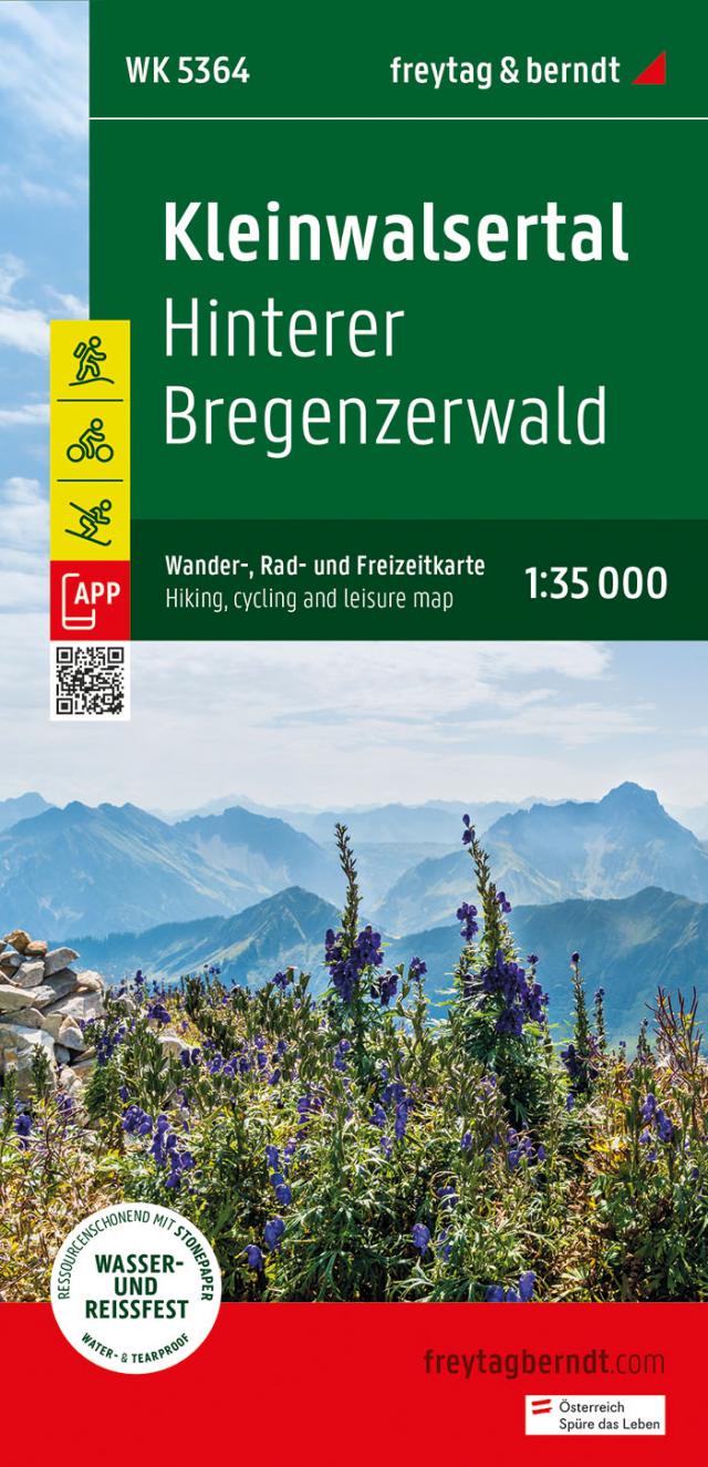 Kleinwalsertal, Wander-, Rad- und Freizeitkarte 1:35.000, freytag & berndt, WK 5364