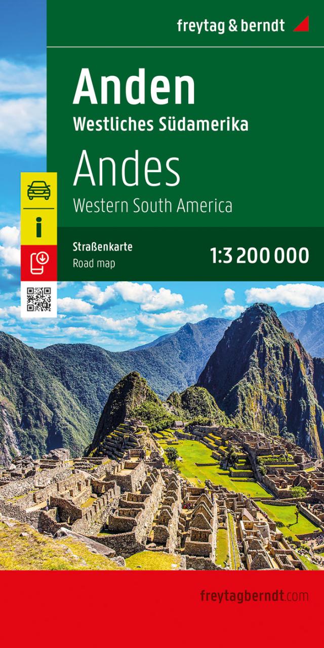 Anden - Westliches Südamerika, Straßenkarte 1:3.200.000, freytag & berndt