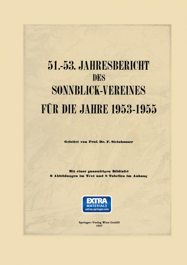 51.–53. Jahresbericht des Sonnblick-Vereines für die Jahre 1953–1955