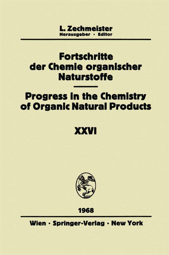 Fortschritte der Chemie Organischer Naturstoffe/Progress in the Chemistry of Organic Natural Products