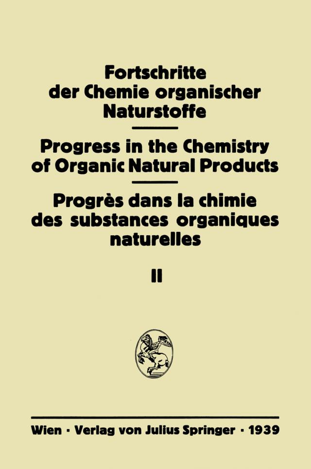 Fortschritte der Chemie Organischer Naturstoffe