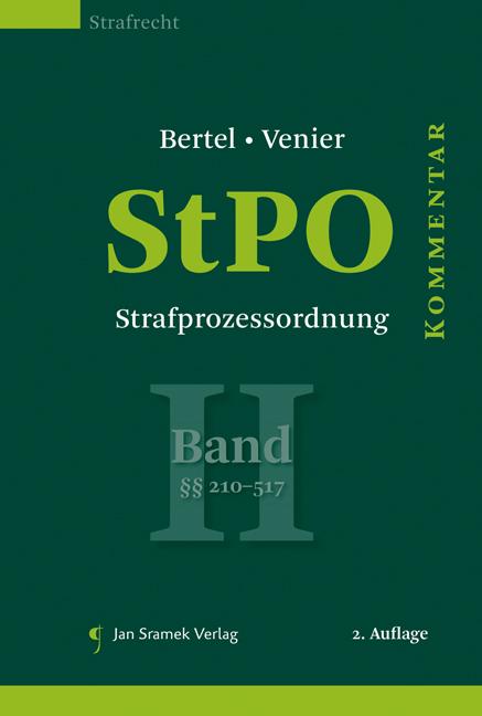 StPO - Strafprozessordnung, Band II