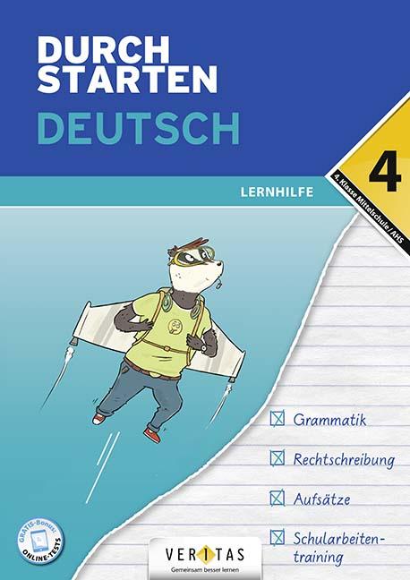 Durchstarten Deutsch 4. Klasse Mittelschule/AHS Lernhilfe
