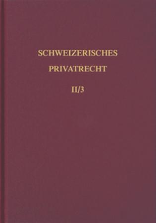 Bd. II/3: Einleitung und Personenrecht. Dritter Teilband