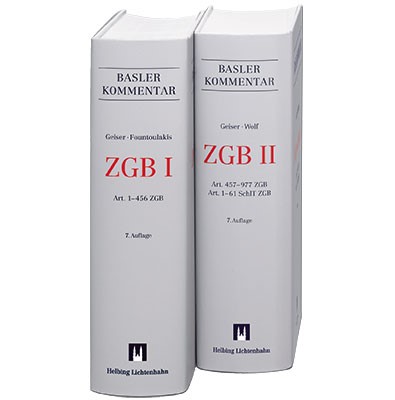 Basler Kommentar ZGB I + ZGB II