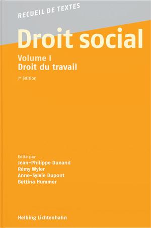 Droit social - Volume I