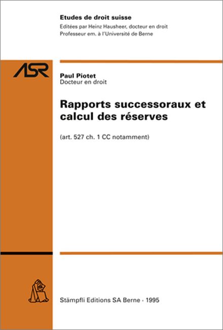 Rapports successoraux et calcul des réserves