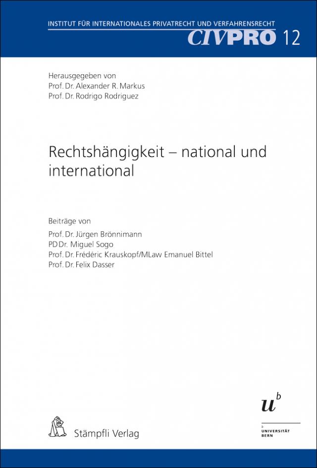 Rechtshängigkeit - national und international