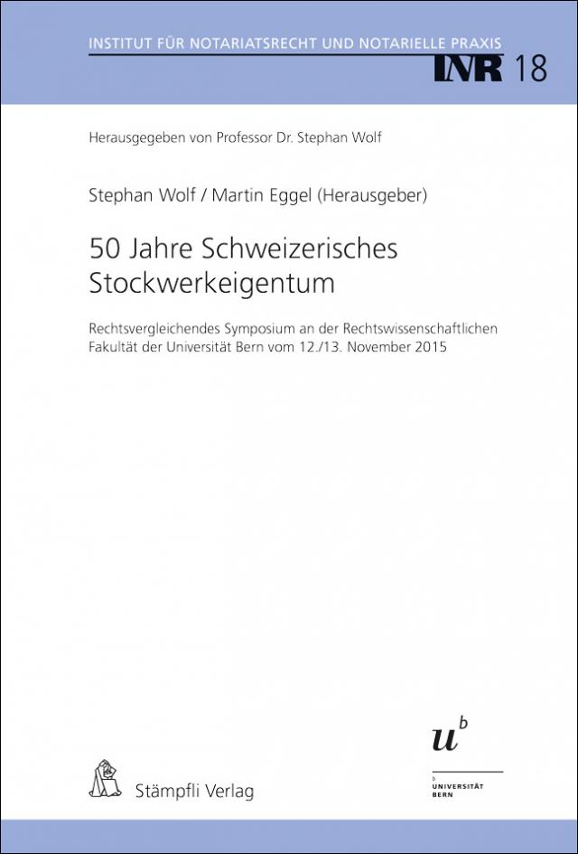 50 Jahre Schweizerisches Stockwerkeigentum