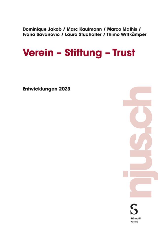 Verein - Stiftung - Trust njus Verein-Stiftung-Trust  