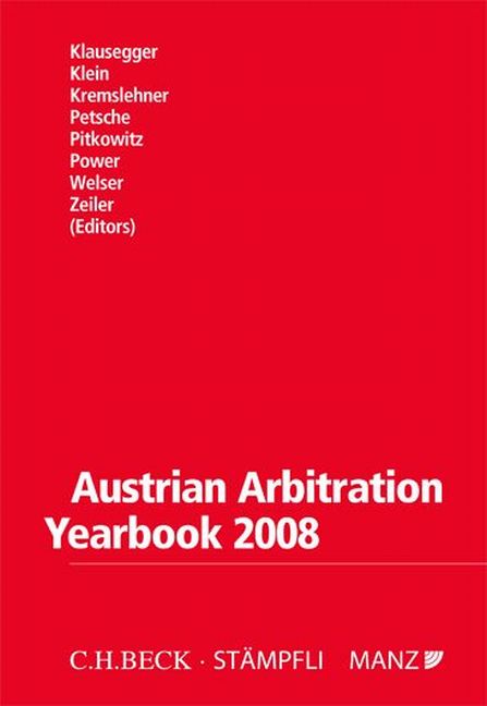 Austrian Arbitration Yearbook 2008
