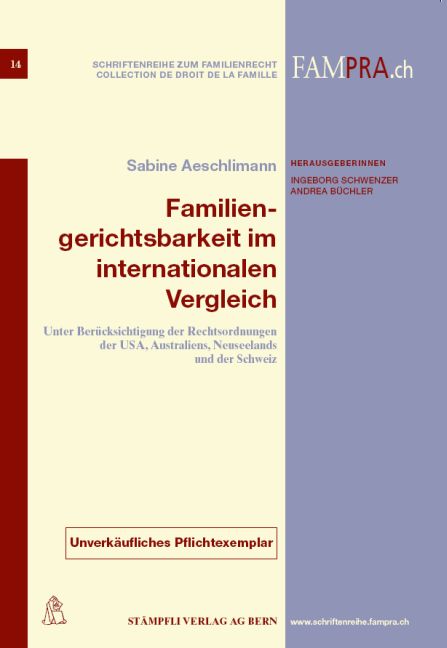 Familiengerichtsbarkeit im internationalen Vergleich