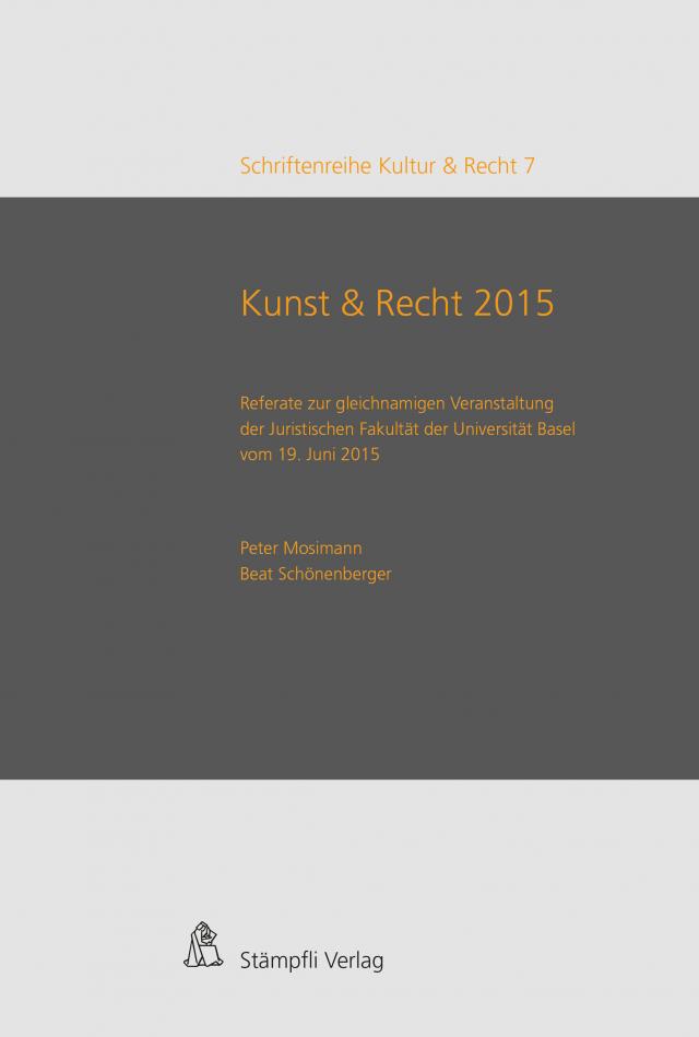 Kunst & Recht 2015 / Art & Law 2015