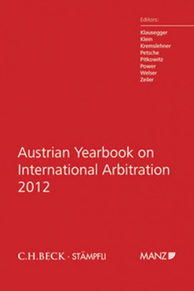 Austrian Yearbook on International Arbitration