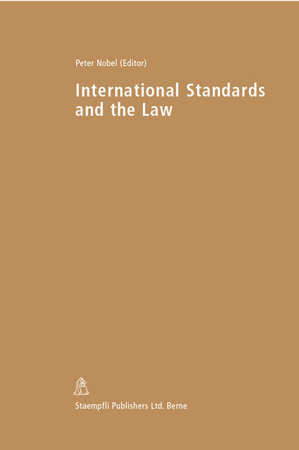 International Standards and the Law