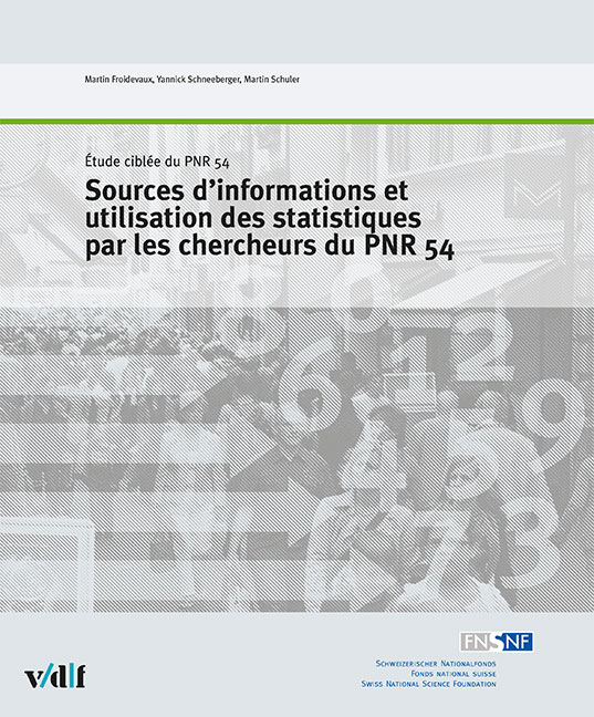 Sources d'informations et utilisation des statistiques par les chercheurs du PNR 54