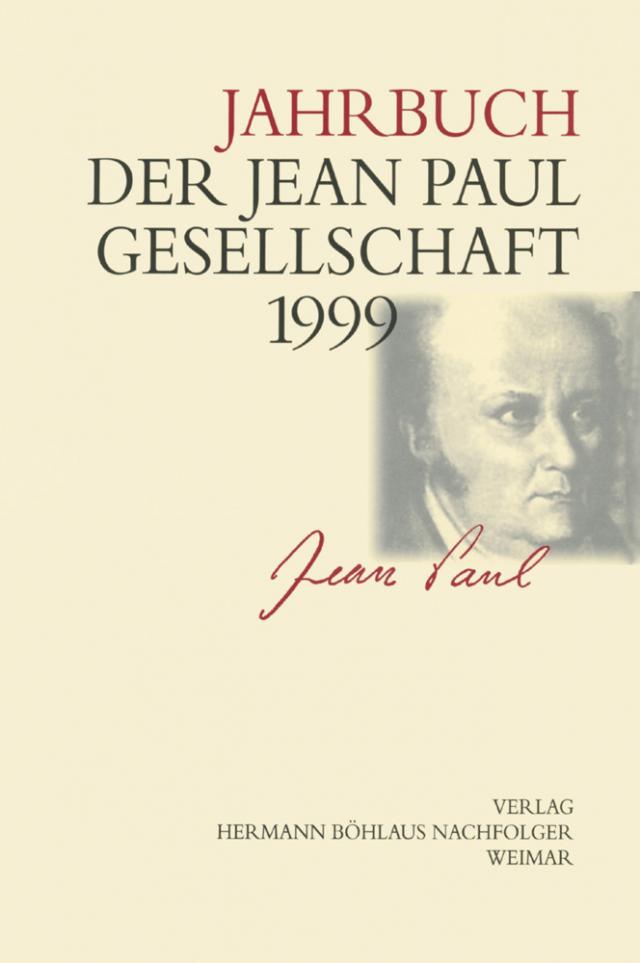 Jahrbuch der Jean-Paul-Gesellschaft
