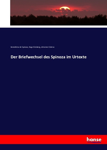 Der Briefwechsel des Spinoza im Urtexte