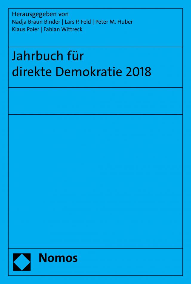 Jahrbuch für direkte Demokratie 2018