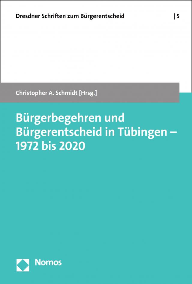 Bürgerbegehren und Bürgerentscheid in Tübingen – 1972 bis 2020