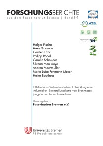 InBeNeFa Forschungsberichte aus dem Faserinstitut Bremen  