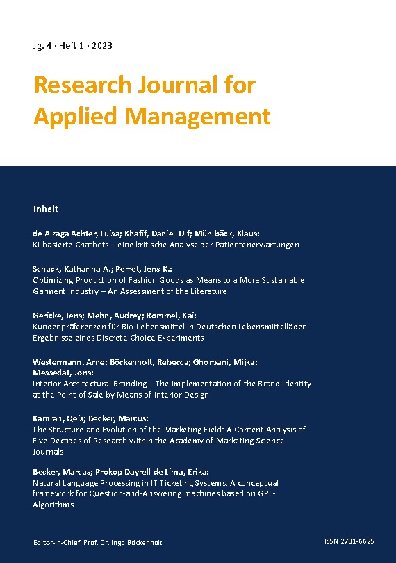 Research Journal for Applied Management - Jg. 4, Heft 1
