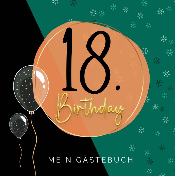 18. Geburtstag- Premium Gästebuch Blanko