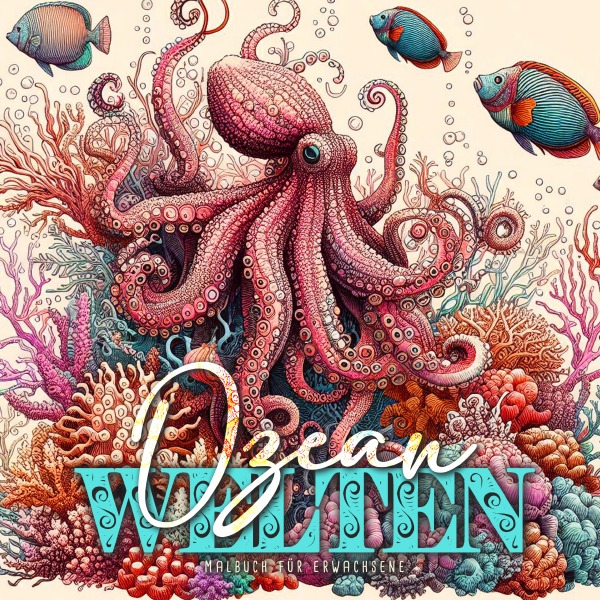 Ozean Welten Malbuch für Erwachsene