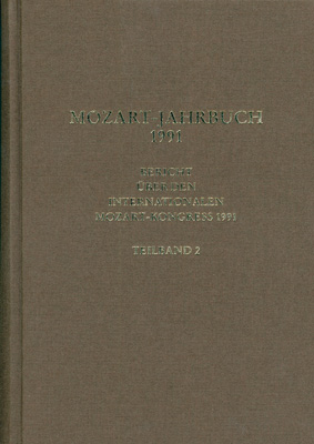 Mozart-Jahrbuch / Mozart-Jahrbuch 1991