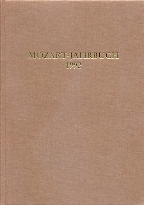 Mozart-Jahrbuch / Mozart-Jahrbuch 1992