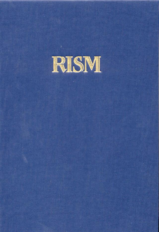 Répertoire International des Sources Musicales (RISM) / Einzeldrucke vor 1800