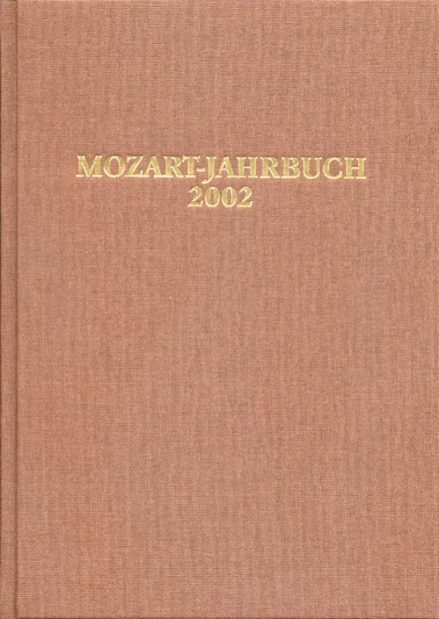 Mozart-Jahrbuch / Mozart-Jahrbuch 2002