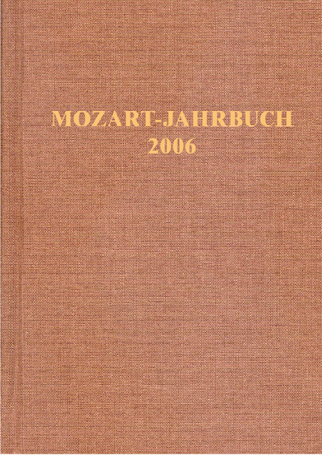 Mozart-Jahrbuch / Mozart-Jahrbuch 2006