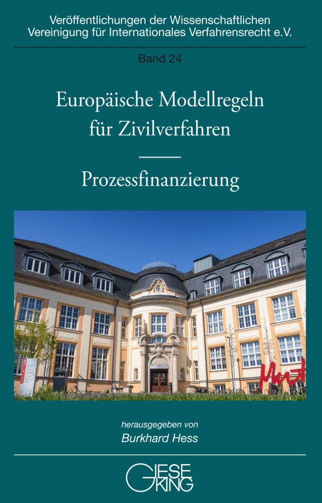 Europäische Modellregeln für Zivilverfahren – Prozessfinanzierung